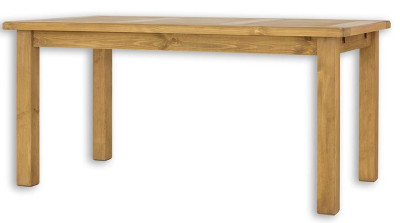 Rustikální jídelní stůl POPRAD MES13A 180x90 cm:světlý vosk