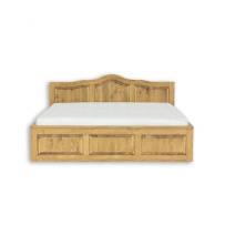 Rustikální postel POPRAD ACC04 180x200 cm:tmavý vosk