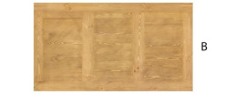 Rustikální jídelní stůl POPRAD WHITE MES01B 120x80 cm:bílý vosk-tmavý vosk